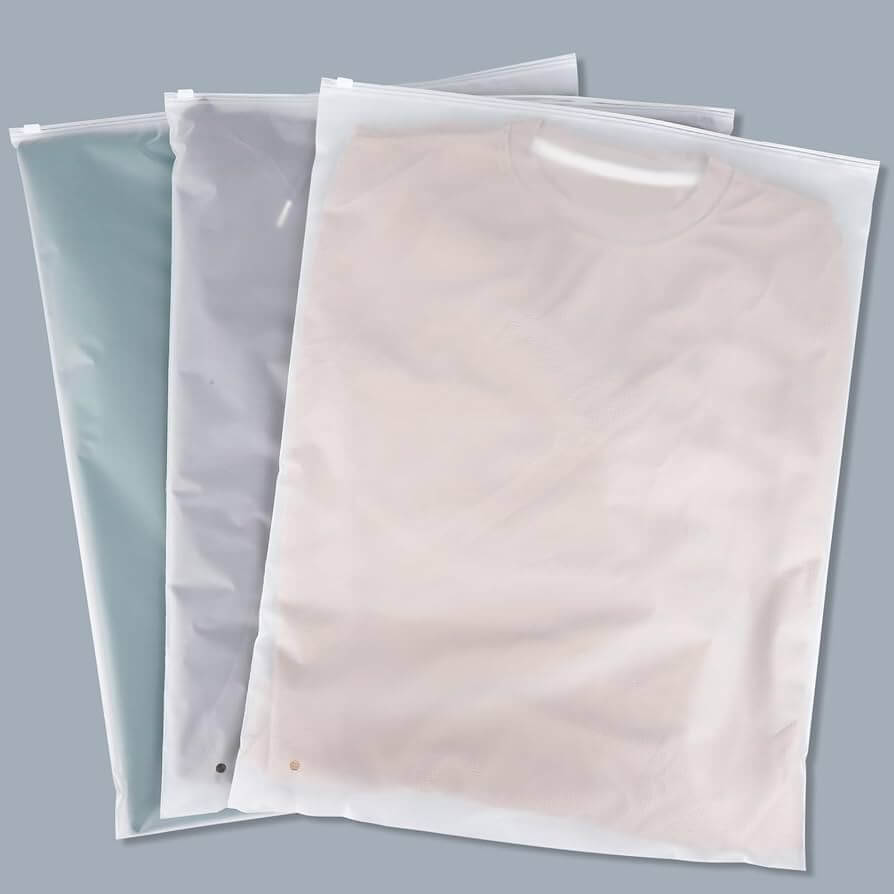 Biodegradable Garment Bags – Eco-friendly packaging solution for global export from India.