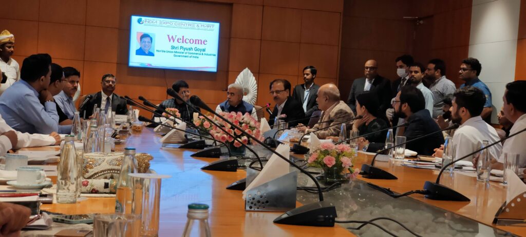 Conference Meeting with Shri Piyush Goyal with all Exporters