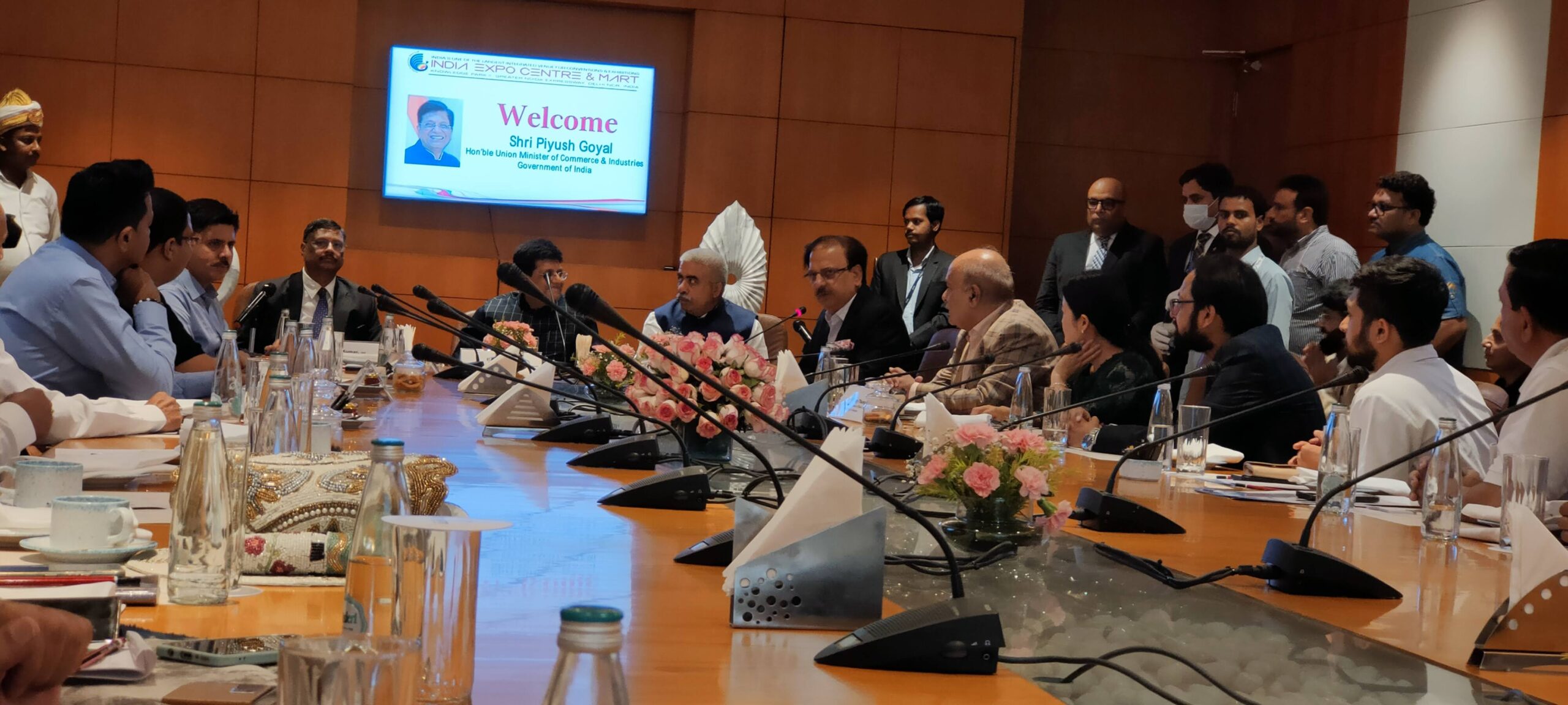 Conference Meeting with Shri Piyush Goyal with all Exporters